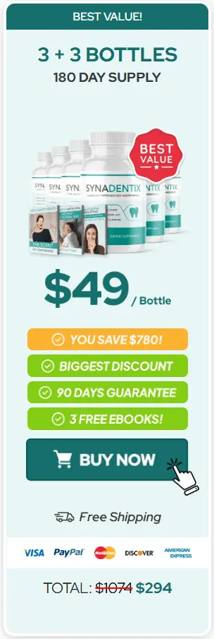 Synadentix price 6 bottle